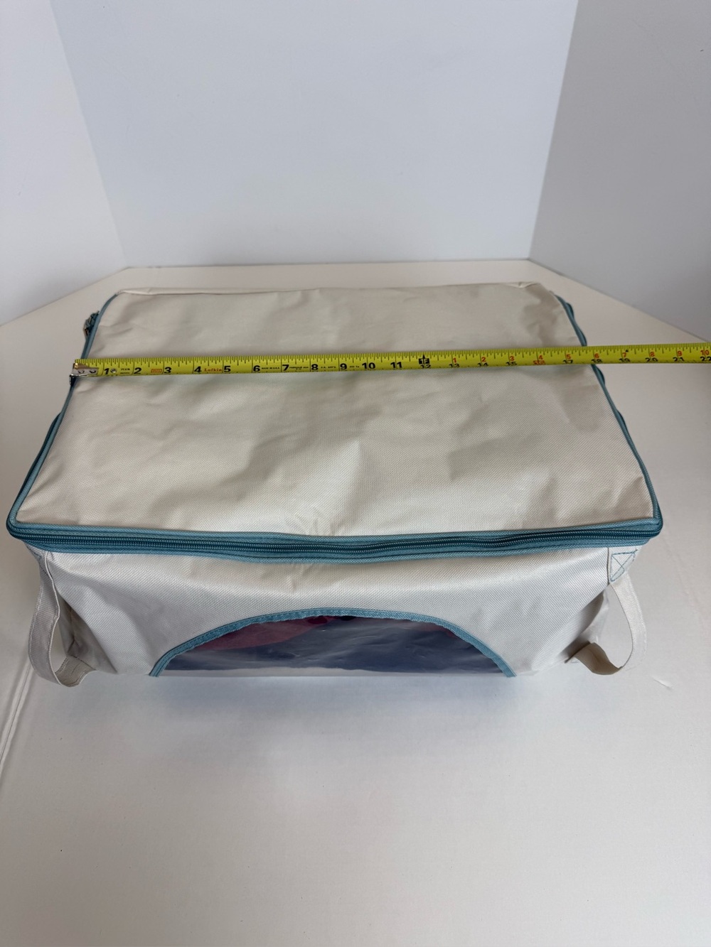 6 Canvas Zippered Storage Bags by Real Simple - 1 Large and 5 Medium - Picture 11 of 16